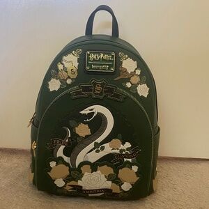 NWT Harry Potter Slytherin Floral Mini Backpack